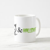 Skeleton Piggy Halloween Kaffeetasse (VorderseiteRechts)