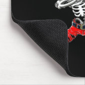 Skeleton Pirate & amp; Baseball-Ball-Halloween-Kos Mousepad (Ecke)