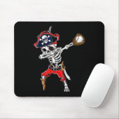 Skeleton Pirate & amp; Baseball-Ball-Halloween-Kos Mousepad (Mit Mouse)
