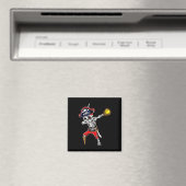 Skeleton Pirate & amp; Softball Ball Halloween Magnet (In Situ (Geschirrspüler))