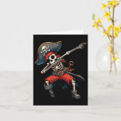 Skeleton Pirate Kids Karte (Gelbe Blume)
