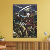 Skeleton Pirate Leinwand (Insitu (Wohnzimmer))