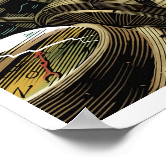 Skeleton Pirate Poster (Ecke)