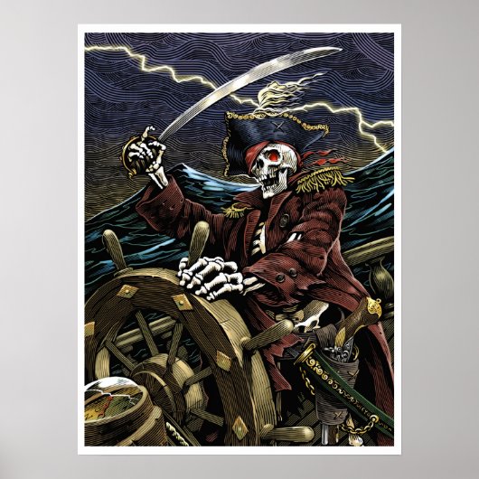 Skeleton Pirate Poster (Vorne)