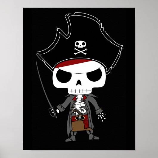 Skeleton Pirate Poster (Vorne)