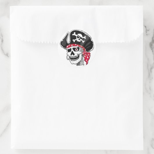 Skeleton Pirate Stickers (Tasche)