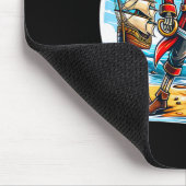 Skeleton Pirate T-Shirt Skull Halloween Skeleton P Mousepad (Ecke)