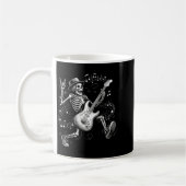 Skeleton Playing Guitar Music For Men Women Rock B Kaffeetasse (Links)