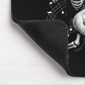 Skeleton Playing Guitar Music For Men Women Rock B Mousepad (Ecke)