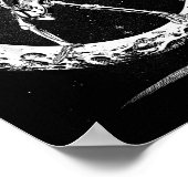 Skeleton Playing Guitar Rock And Roll Band For Men Poster (Ecke)