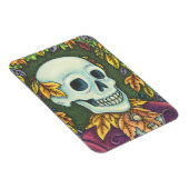 SKELETON PORTRAIT, HALLOWEEN AUTUMN SKULL MAGNET (Rechte Seite)