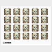 SKELETON PORTRAIT, SKULL HALLOWEEN STICKER (Blatt)