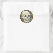 SKELETON PORTRAIT, SKULL HALLOWEEN STICKER (Tasche)