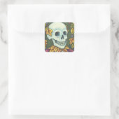 SKELETON PORTRAIT, SKULL HALLOWEEN STICKER (Tasche)