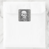 SKELETON PORTRAIT, SKULL HALLOWEEN STICKER (Tasche)