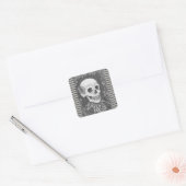 SKELETON PORTRAIT, SKULL HALLOWEEN STICKER (Umschlag)