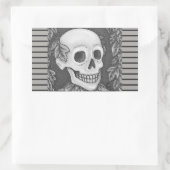 SKELETON PORTRAIT, SKULL HALLOWEEN STICKER (Tasche)