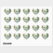 SKELETON PORTRAIT, SKULL HALLOWEEN STICKER (Blatt)