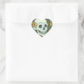 SKELETON PORTRAIT, SKULL HALLOWEEN STICKER (Tasche)