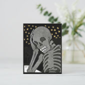 Skeleton-Postkarte überlegen Postkarte (Stehend Vorderseite)
