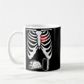 Skeleton Pregnancy Taco Beer Xray Halloween Soon D Kaffeetasse (Links)