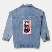 Skeleton print jacket  jeansjacke (Rückseite)