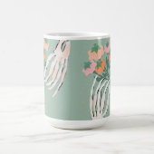 Skeleton Pumpkin Bouquet Halloween Kaffeetasse (Mittel)