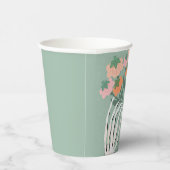 Skeleton Pumpkin Bouquet Halloween Pappbecher (Rechts)