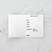 Skeleton Pumpkin Halloween Funny Party Einladung (Innenseite)