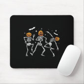 Skeleton Pumpkin Halloween Mousepad (Mit Mouse)