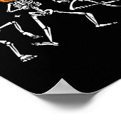 Skeleton Pumpkin Halloween Poster (Ecke)