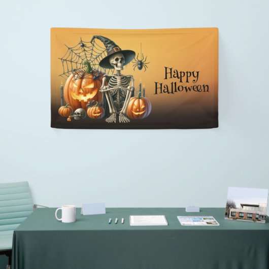 Skeleton Pumpkins Halloween Banner (Messeveranstaltung)