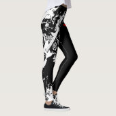 Skeleton Punk Rock Custom Text Street Art Leggings (Rechts)