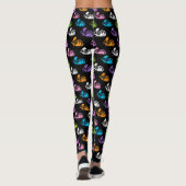 Skeleton Rabbit Muster Leggings (Rückseite)