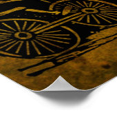 Skeleton-Radfahrer von José Guadalupe Posada Poster (Ecke)