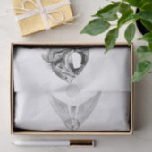 Skeleton Radierung der Vintagen Fische Seidenpapier (Geschenk)