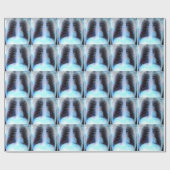 Skeleton Radiologie-Packpapier Ribcage Geschenkpapier (Flach)