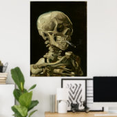 Skeleton Rauchen als Zigarette von Vincent van Gog Poster (Heimbüro)