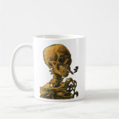 Skeleton Rauchen Van Gogh Art Kaffeetasse (Links)