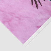 Skeleton Raven Gothic Hat Lila Blumendrama Seidenpapier (Ausschnitt)