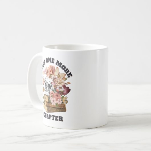 SKELETON READER NUR EIN KAPITEL KAFFEETASSE (Vorderseite Links)