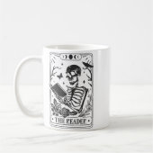 Skeleton Reading Book Lover Funny The Reader Tarot Kaffeetasse (Links)