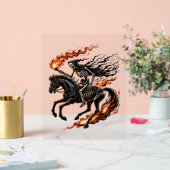 Skeleton Reiten Acrylschild (Hochzeit)