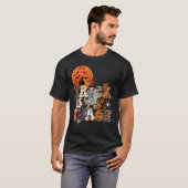 Skeleton Reiten Dino Trick oder Teach Funny Hallow T-Shirt (Vorne ganz)