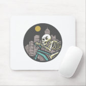 Skeleton Reiten Fahrrad Mousepad (Mit Mouse)