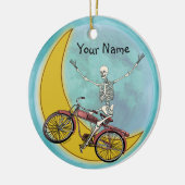 Skeleton Reiten Keramik Ornament (Links)