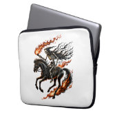 Skeleton Reiten Laptopschutzhülle (Vorderseite Links)