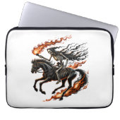 Skeleton Reiten Laptopschutzhülle (Vorderseite)