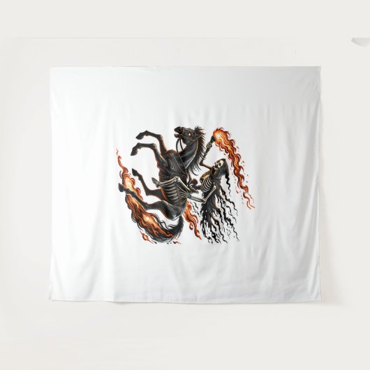 Skeleton Reiten Wandteppich (Vorderseite (Horizontal))