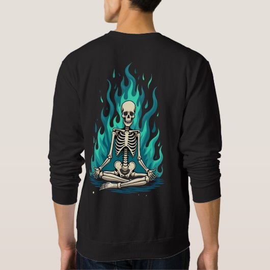 Skeleton Release Transgen Meditation Sweatshirt De (Rückseite)